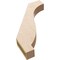 Ekena Millwork 3-inch W x 18-inch D x 24-inch H Baker Rough Cedar Woodgrain TimberThane Knee Brace, Primed BRCUR03X18X24BKRRCPR - alternate 4